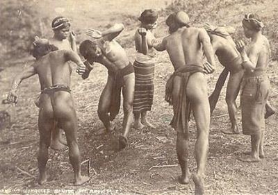  Igorot traditional dance tradition Philippine Buhay Pinoy Noon old pictures photograph black and white Philippines  Filipino Pilipino  people photos life Philippinen indigenous tribe tribal custome clothes  