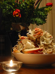 Steamed Dungeness Crab with Drawn Butter