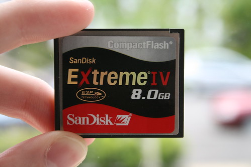 SanDisk Extreme IV 8GB Compact Flash Card <a href="http://www.flickr.com/photos/fr3d/" target="_blank">Fr3d</a> wouldnt believe I own one. Fr3d, I own one. K? :p