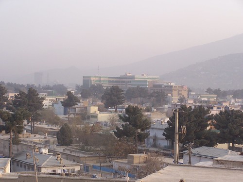 kabul city center. Kabul City Center From Qala Fatullah Hill