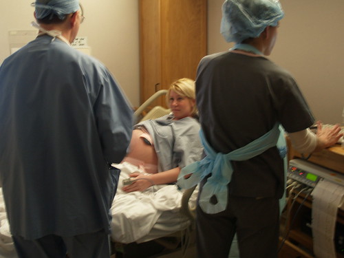 Karie talking to the Anesthesiologist