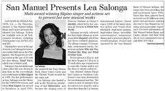 Lea Salonga was at the San Manuel Indian Casino. (01/03/2008)