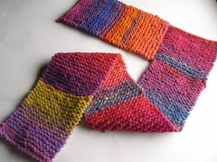 In progress: first slipper knitted