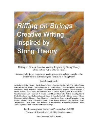Flyer for Riffing on Strings Anthology