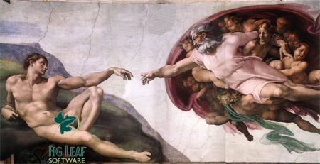 Sistine Chapel's Creation of Man's Modesty