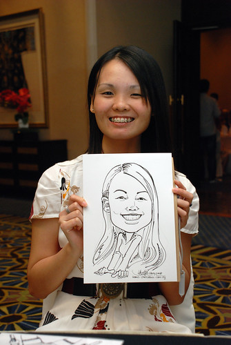 Caricature live sketching SIA Engineering 8