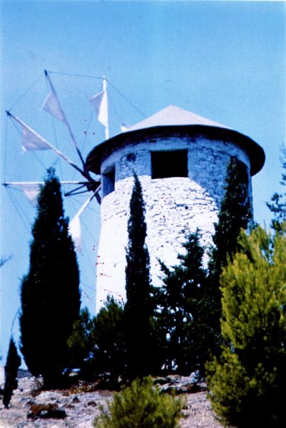 Windmill on Poros 1972