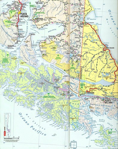 Tierra Del Fuego Map. map of Tierra del Fuego