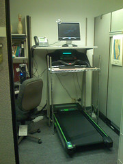 Treadmill workstation view 2
