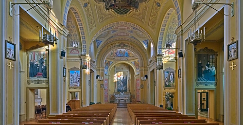 Saint Mary of the Barrens Roman Catholic Church, in Perryville, Missouri, USA - nave