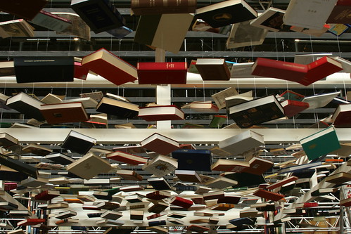 Hanging books by timtom.ch, on Flickr