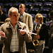 GMF director Stephen Keogh leads Wakefield students in pulse training - Jazz Rainbow workshop October 2007