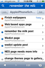 Remember the Milk for the iPhone