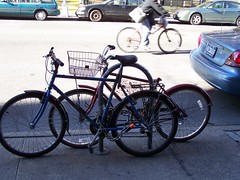 Bicycles, Avenue A, Lower East Side, Manhattan