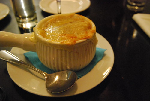 Onion soup with gruyere
