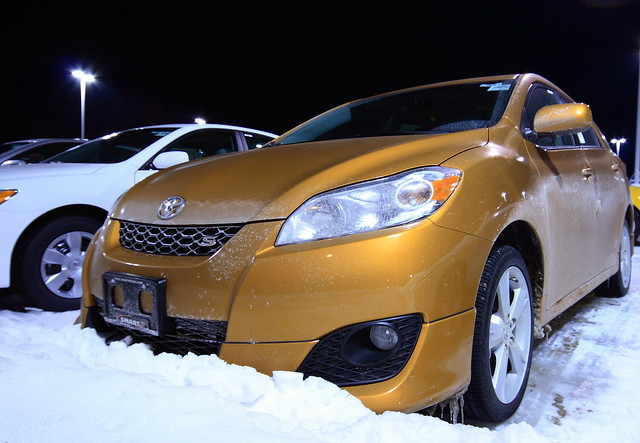 auto new winter orange snow cars car matrix night gold metallic toyota 2008 corolla hatchback dealer