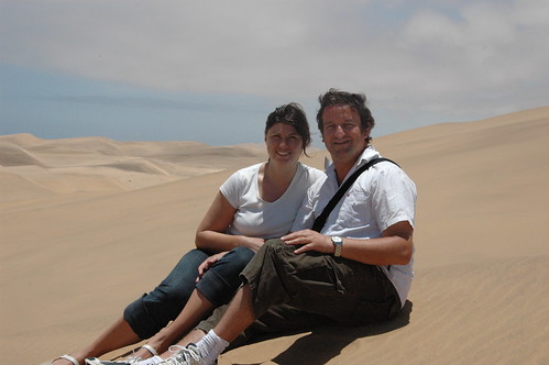 Lorna & Me on a dune (by Louis Rossouw)