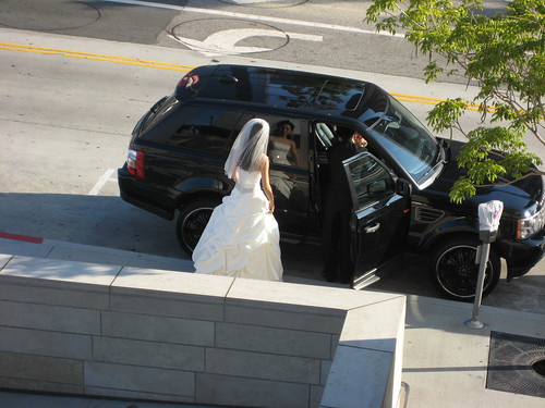 bride at Disney Hall