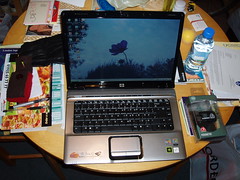 Laptop in action