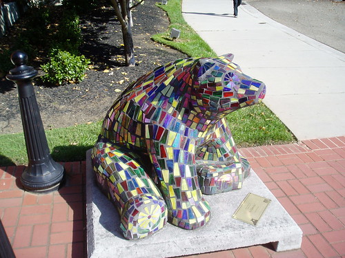 stained glass bear