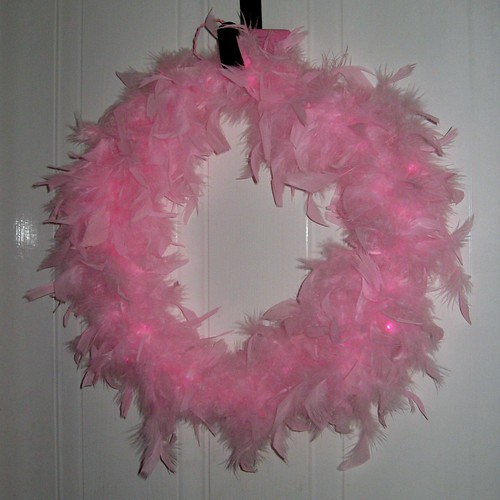 Pink And Fluffy Wreath
