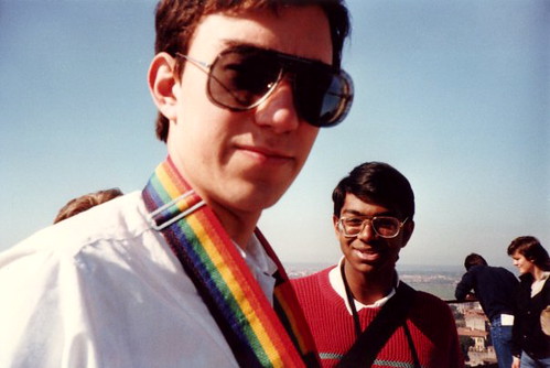 Derek's huge specs 1986