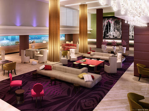 Luxury Modern Lobby Gasevoort hotel interiors