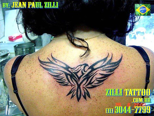 Águia Tribal/Eagle Tribal. Tatuagem feita por Jean Paul Zilli [artista 