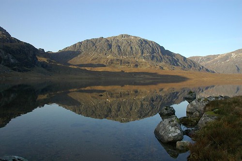 Reflections across Fionn Loch