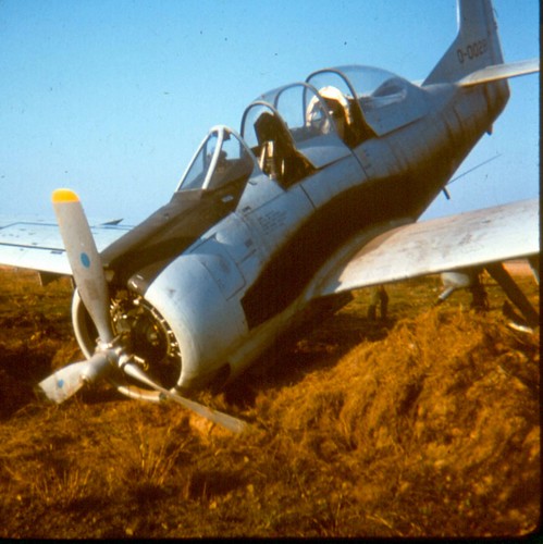 Warbird picture - T-28 Crash at Pakse AFB - Warbird crash