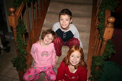 Nate, Maddie and Em on Christmas