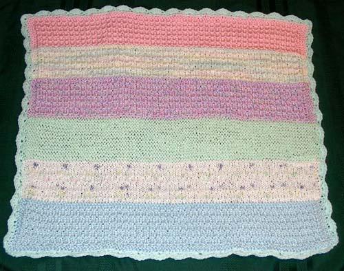 Peppy Pastels Baby Blanket Complete!