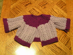 Little Girl Purple Sweater