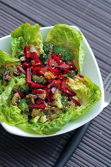 Broccoli, Beetroot and Lettuce
