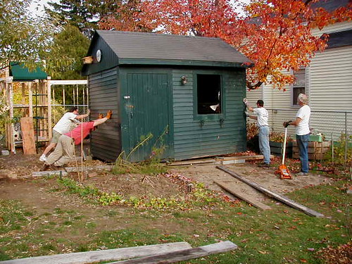 moving the garden shed