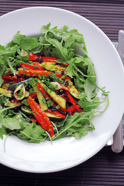 Peppers, Courgettes and Rocket
