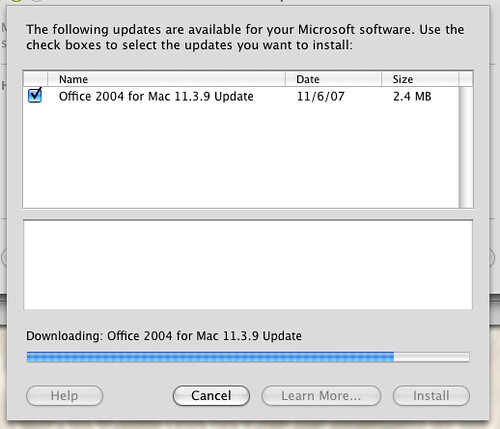 Office 10.3.9 Update