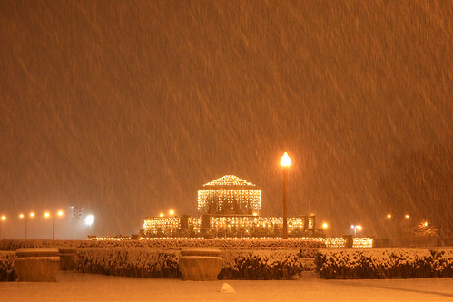 Buckingham Fountain in Snow