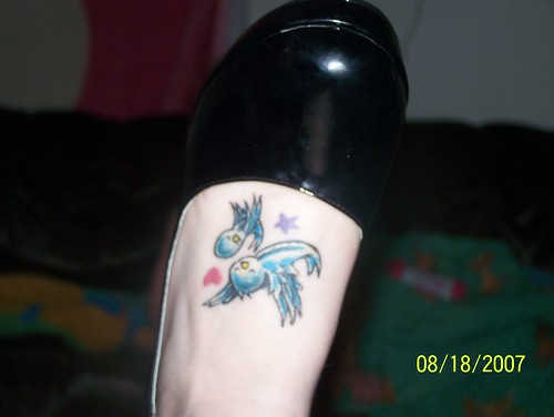 top of foot tattoo