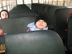 Catherine on the bus