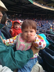 Eleanor at the baseball game