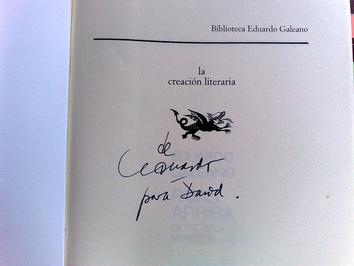 Dedicatoria de Eduardo Galeano