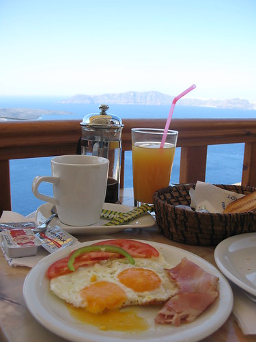 Breakfast in Santorini - Fira