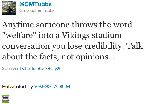 Vikings Welfare Tweets