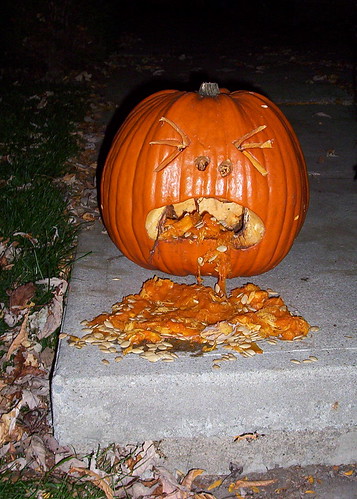 Cautionary pumpkin