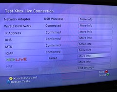 Xbox Live Connection Test
Failed