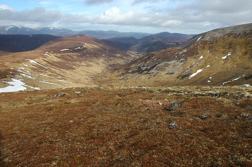Top of the Battery left and Carn Bhac right