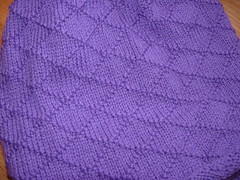 detail of purple sweater