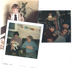 montage of three photos of me, at ages of about 3 months, 4 years and 6 years