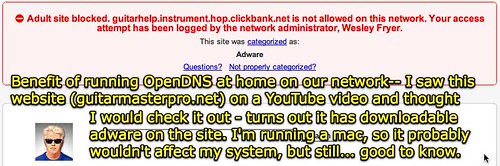 OpenDNS blocks from Adware